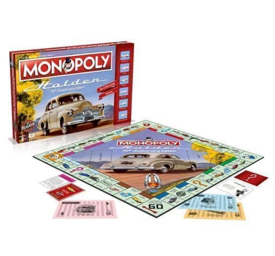 Holden 70th Anniversary Edition Monopoly The Fast Dealing Property Trading Board Game