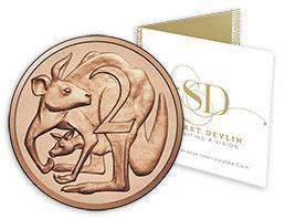 2017 2c Bronze Kangaroo Stuart Devlin Uncirculated Coin Royal Australian Mint RAM
