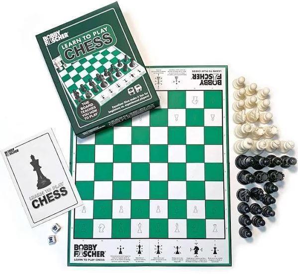 Bobby Fischer Learn To Play Chess Set Board Game