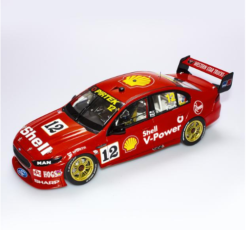 PRE ORDER - 2018 Sandown 500 Retro Round #12 Fabian Coulthard / Tony D’Alberto Shell V-Power Racing Team Ford FGX Falcon Supercar 1:18 Scale Model Car (FULL PRICE - $199.99)