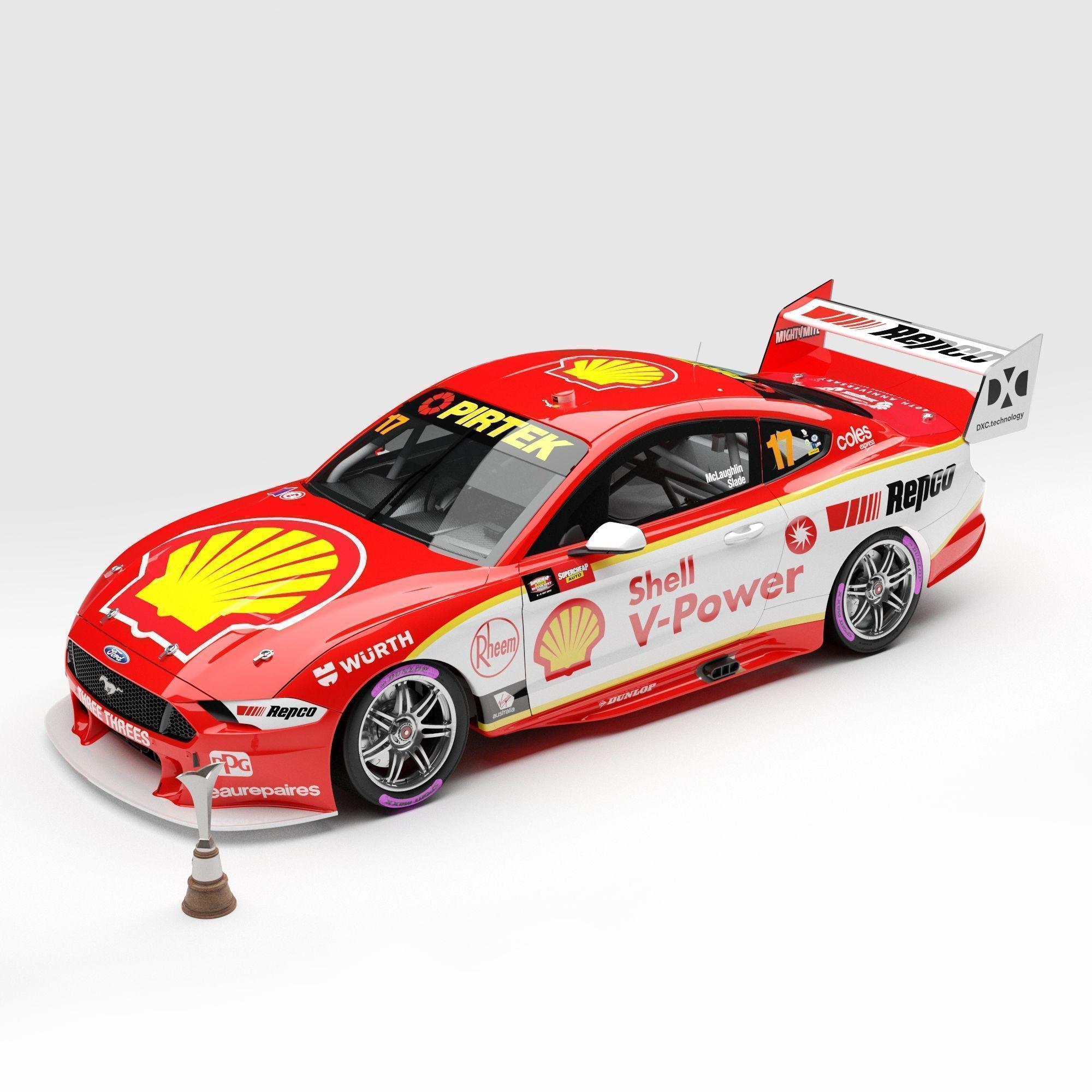  2020 #17 Scott McLaughlin Shell V-Power Racing Team Virgin Australia Supercars Championship Winner Ford Mustang GT Supercar