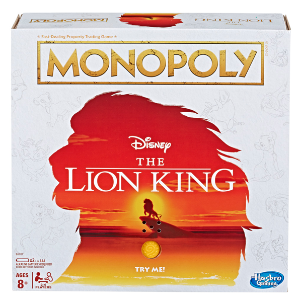 Disney The Lion King Monopoly Board Game Collectors Item Fast Trading Game