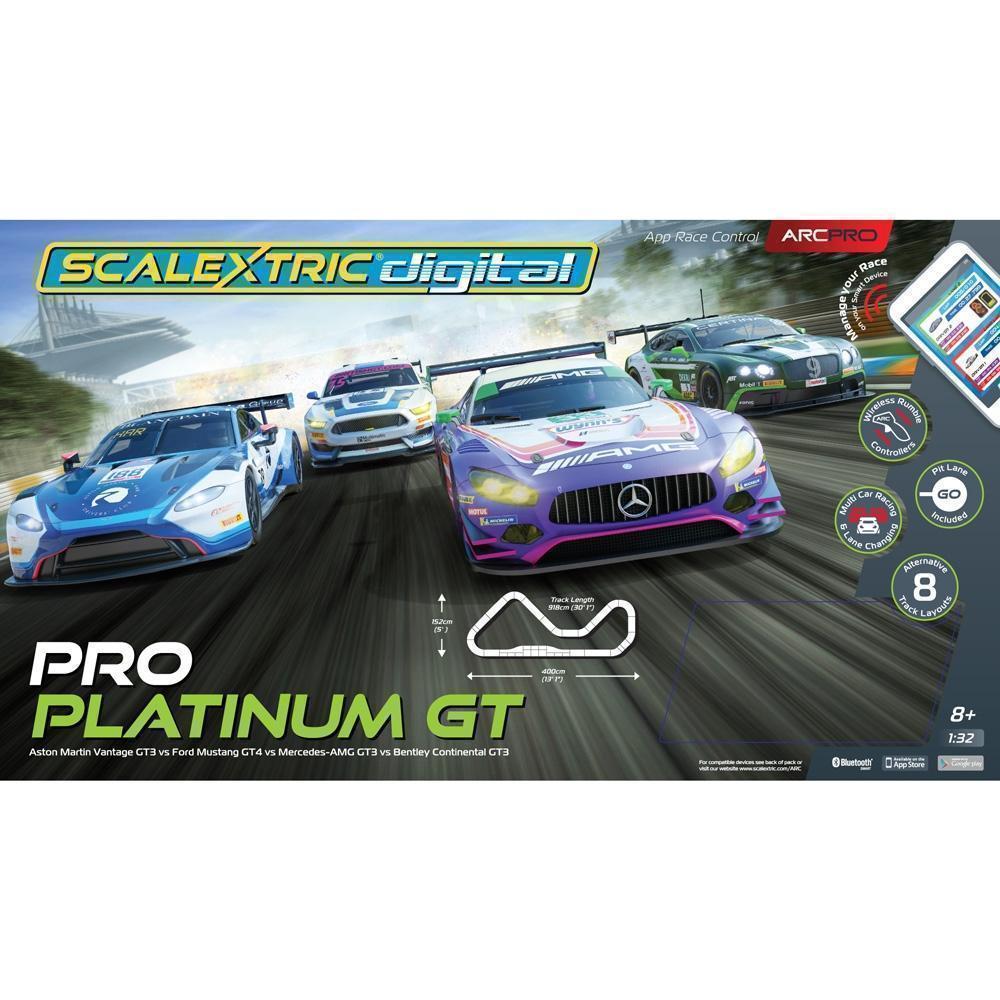 Scalextric Digital Arc Pro Platimnum GT 1:32 Scale Track, Cars and Controller Included Model Slot Car
