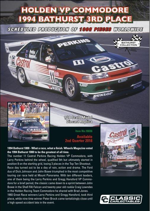 1994 Bathurst 3rd Place Holden VP Commodore V8 Supercar