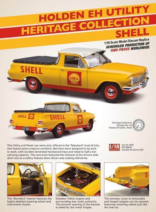 PRE ORDER - Holden EH Utility Shell Heritage Collection 1:18 Scale Model Car (FULL PRICE - $289.00*)