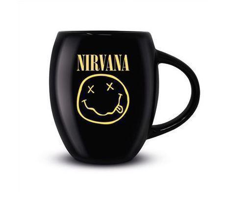 Nirvana Smiley Logo Curve Design 450mL Ceramic Cup