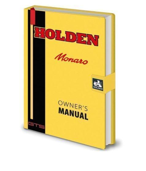 Holden Monaro Owners Manual Yellow Notebook 