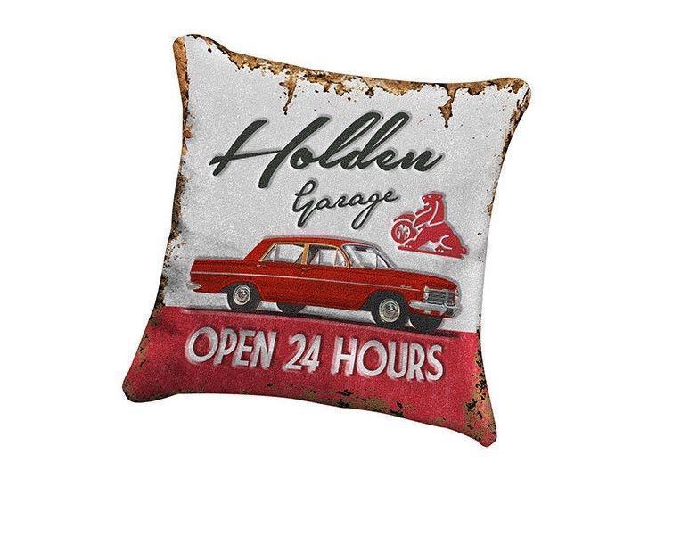 Holden Garage Open 24 Hours Cushion