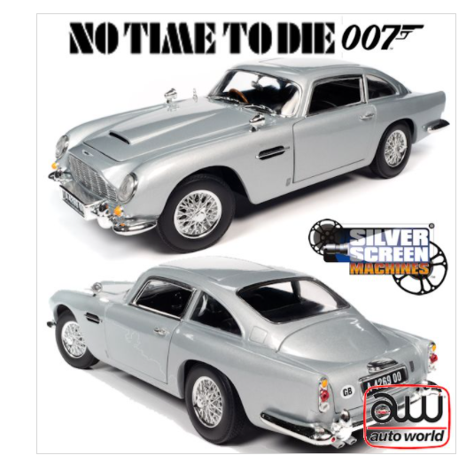 PRE ORDER - 1965 James Bond 007 Aston Martin From No Time To Die 1:18 Scale Model Car (FULL PRICE $199.99)**