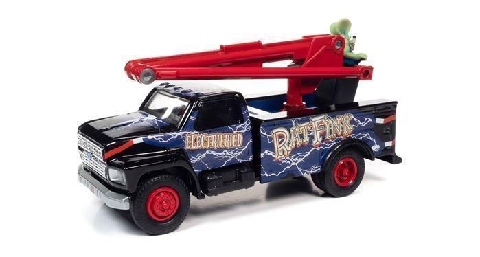 PRE ORDER - 1990 Rat Fink Ford Utility Bucket Truck 1:34 Scale Model Car (FULL PRICE $149.99)**