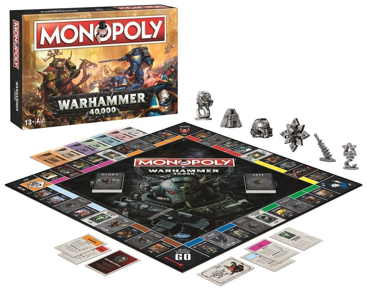 Warhammer 40000 Edition Monopoly Board Game Collectors Item Fast Trading Game