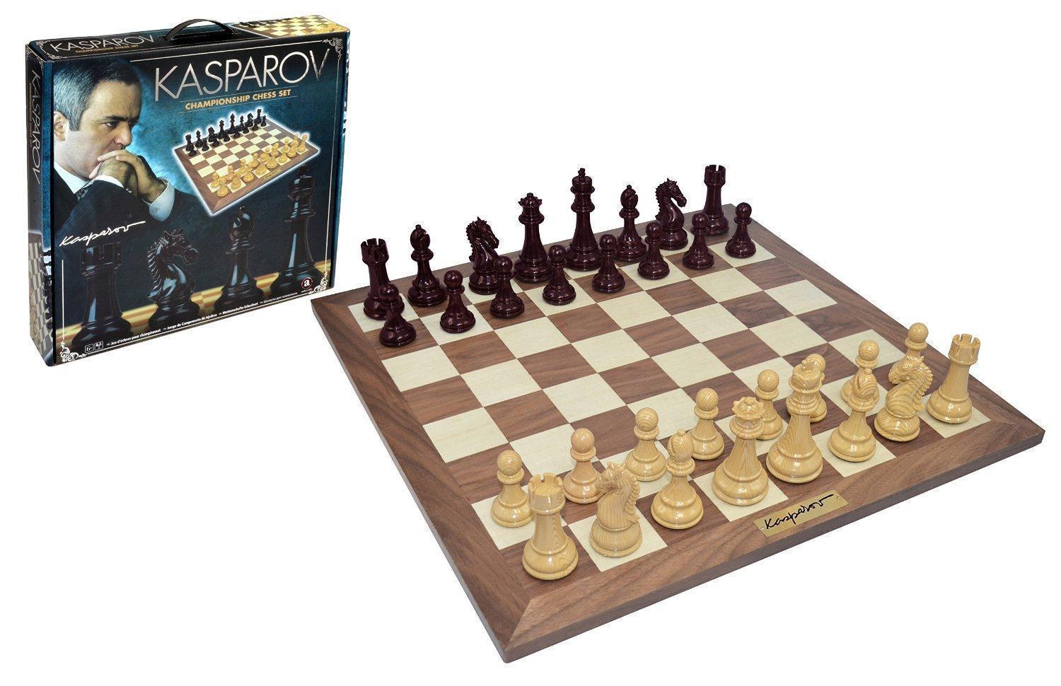 Kasparov Championship Large Wooden Chess Set