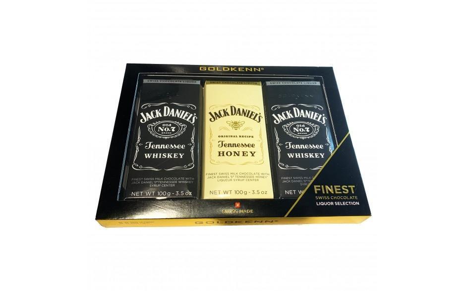 Goldkenn Jack Daniel's (Jack Daniels) JD Old No7 Finest Swiss Chocolate Liqueur Selection Gift Set