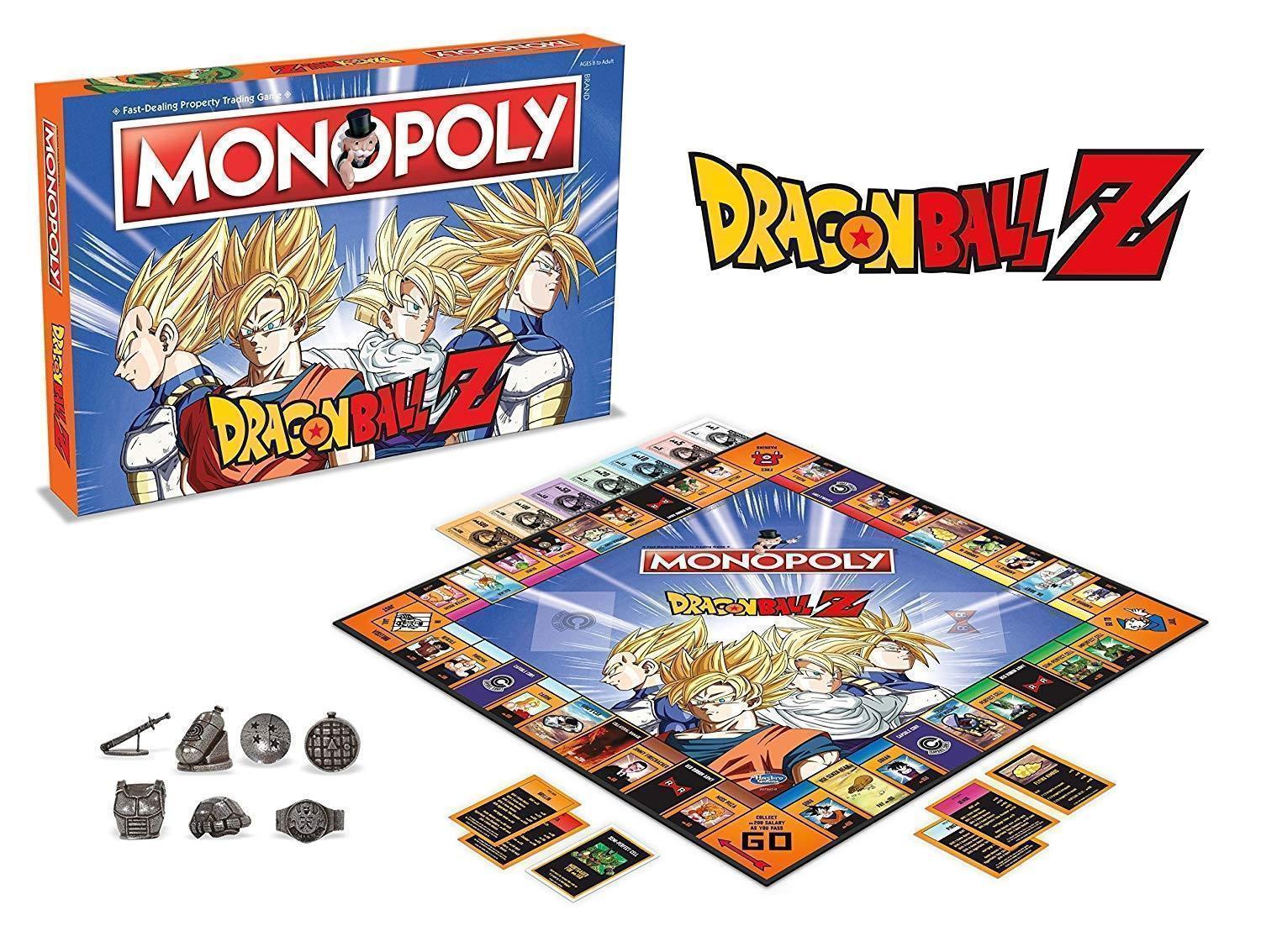 Dragon Ball Z Edition Monopoly Board Game Collectors Item Fast Trading Game