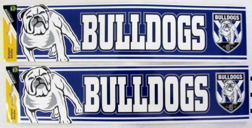 Canterbury Bulldogs NRL 2 Pack Large Team Bumper Car Stickers Sticker Set