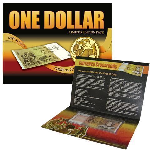 $1 Limited Edition Pack Last Paper $1 Note & First $1 Gold Coin