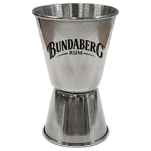 Bundaberg Bundy Rum 15ml/30ml Double Jigger Stainless Steel Drinks Measure