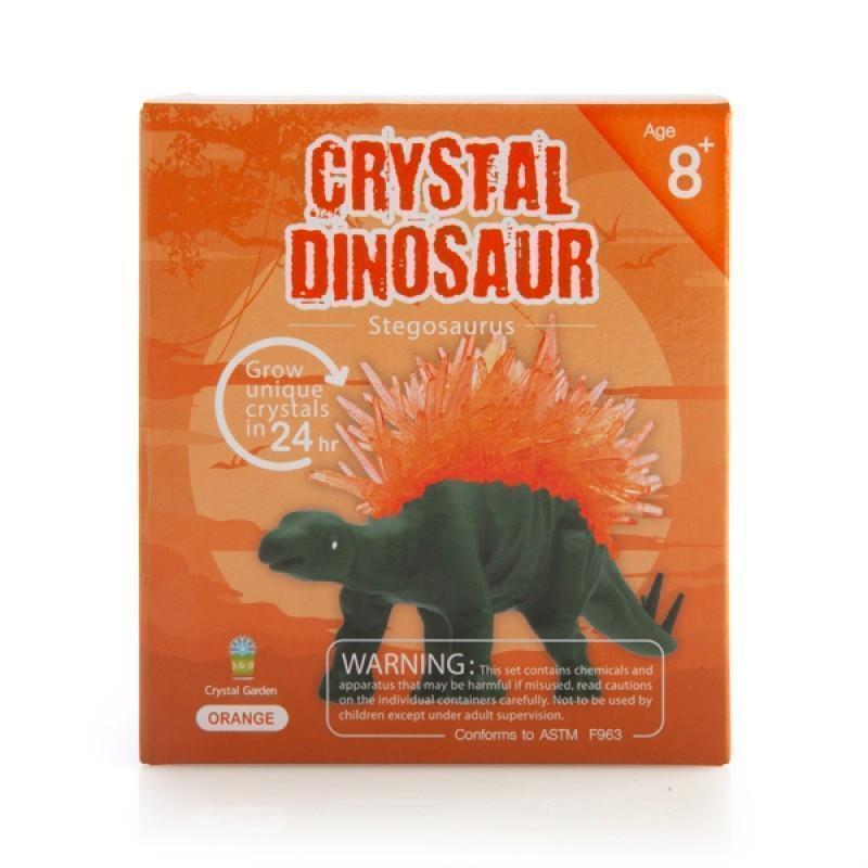 Orange Crystal Dinosaur Stegosaurus Grow Unique Crystals in 24hrs