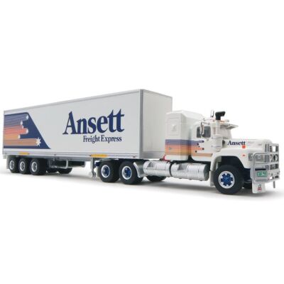PRE ORDER $50 DEPOSIT - Highway Replicas Ansett Freight Express Mack Prime Mover Semi & Single Trailer 1:64 Scale Die Cast Model Truck (FULL PRICE - $125.00)