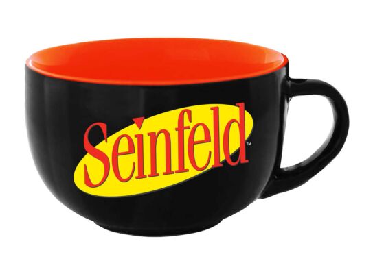 Seinfeld Logo Black Large Ceramic 600ml Soup Coffee Mug