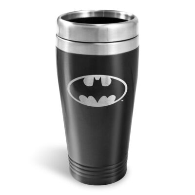 Batman Stainless Steel Double Wall 450mL Travel Mug With Lid