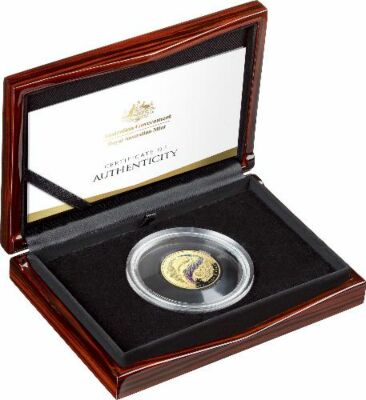 2022 Beauty, Rich & Rare - Great Barrier Reef $100 Gold Coloured Proof Domed Coin RAM