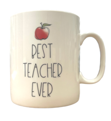 Best Teacher Ever Apple 800ml Giant Coffee Tea Mug Cup In Gift Box