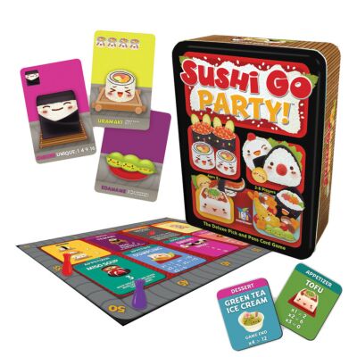 Sushi Go Party! Card Game Tin The Deluxe Pick And Pass Card Game Ages 8+