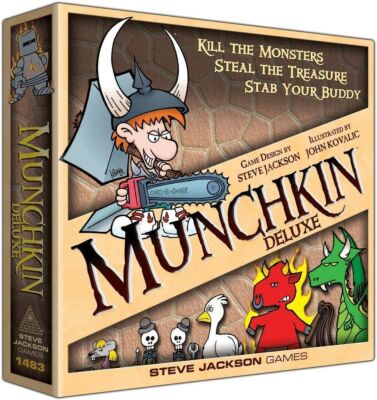 Munchkin Deluxe Edition Dungeon Adventure Card Game Ages 10+