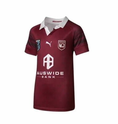 Queensland QLD Maroons State of Origin SOO 2023 NRL Puma Home Replica Youth Kids Jersey