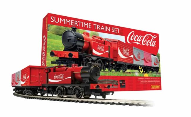 Hornby Coca-Cola Summertime 00 Gauge Steam Train Model Train Set