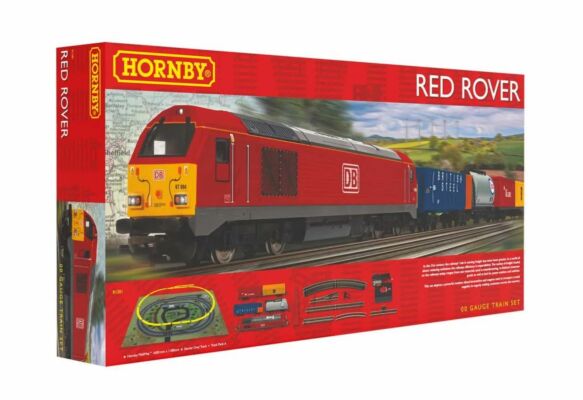 Hornby Red Rover 00 Gauge Diesel Locomotive Model Train Set