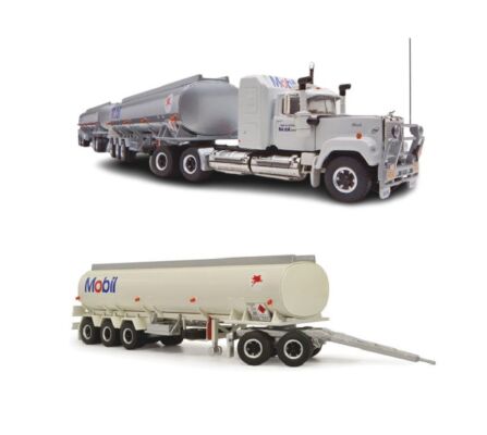 PRE ORDER $50 DEPOSIT - Highway Replicas Mobil Tanker Road Train 1:64 Scale Die Cast Model Truck With Additional Tanker Trailer (FULL PRICE - $278.00)