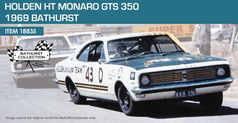 PRE ORDER $50 DEPOSIT - 1969 Bathurst Winner Bond / Roberts Holden HT Monaro GTS 350 1:18 Scale Die Cast Model Car (FULL PRICE - $299.00)