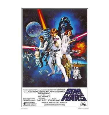 Star Wars Luke Skywalker Gun Rolled Poster Print Decorative Wall Hanging 610mm x 915mm Slot #33
