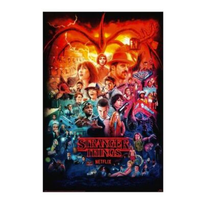 Stranger Things Montage Rolled Poster Print Decorative Wall Hanging 610mm x 915mm Slot #29