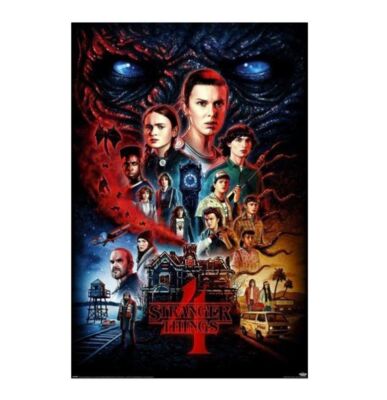 Stranger Things 4 Rolled Poster Print Decorative Wall Hanging 610mm x 915mm Slot #27