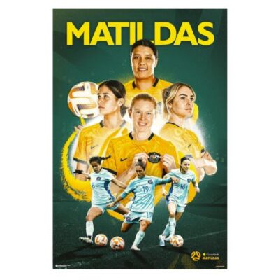 Matildas Star Players Rolled Poster Print Decorative Wall Hanging 610mm x 915mm Slot #11