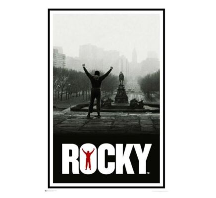 Rocky Classic Philadelphia Museum of Art Steps Rolled Poster Print Decorative Wall Hanging 610mm x 915mm Slot #10