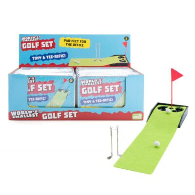 World's Smallest Golf Set Tiny & Tee-Rific Travel Size Gold Game Ages 8+