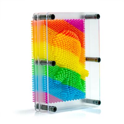 Rainbow Pin Art Colourful Take On A Desktop Classic Novelty
