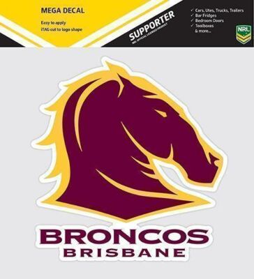 Brisbane Broncos NRL Club Logo Large Pre-Cut Car Spot Sticker Decal