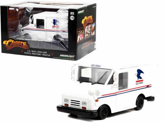 Cheers TV Show U.S Mail Long-Life Postal Delivery Vehicle Cliff Clavin Mail Truck :18 Scale Limited Edition Diecast Model