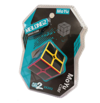 MoYu 2x2x2 Meilongz Speed Cube Mei Long2 Magic Cube Puzzle Brain Teaser Ages 7+