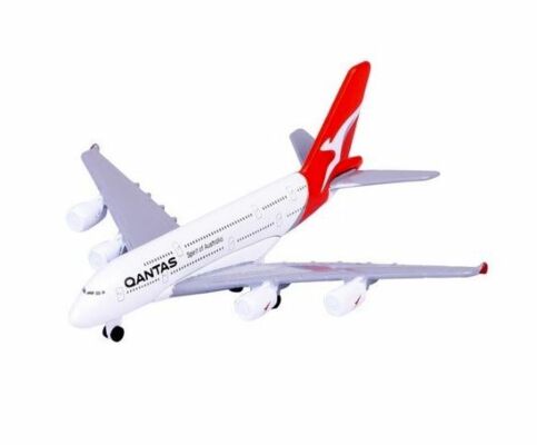 Majorette Qantas Plane Airbus A380-800 Diecast Model Plane Ages 3+