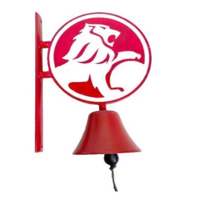 Holden Red Lion Logo Cast Iron Decorative Wall Mounted Sign With Door Bell