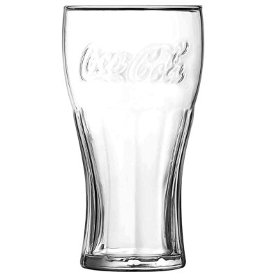 Coca Cola Coke 270ml Clear Contour Glass