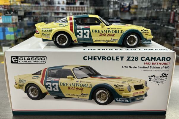 1983 Bathurst Mike Burgmann & Tony Longhurst Chevrolet Z28 Camaro 1:18 Scale Model Car