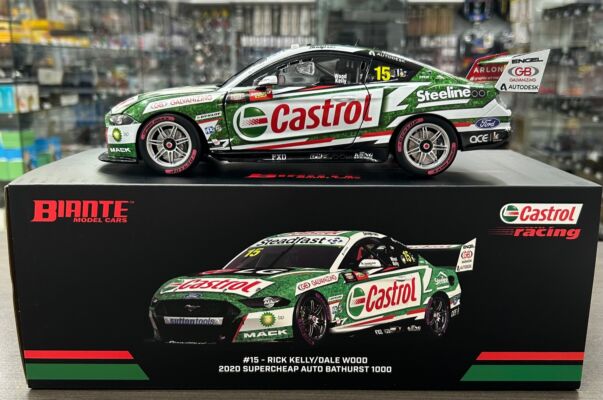 2020 Supercheap Auto Bathurst 1000 #15 Rick Kelly / Dale Wood Castrol Racing Ford Mustang Supercar 1:18 Scale Model Car