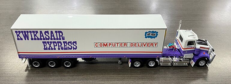 Highway Replicas Kwikasair Express Freight Semi Prime Mover And Single Trailer 1:64 Scale Model Truck
